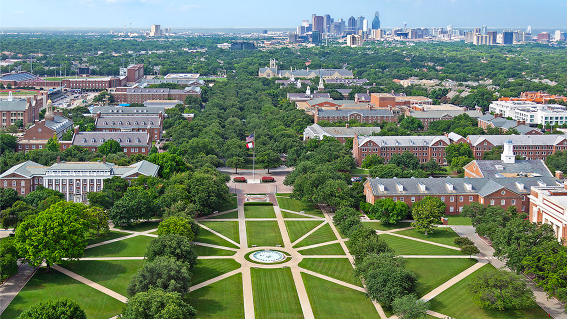 SMU campus aerial view