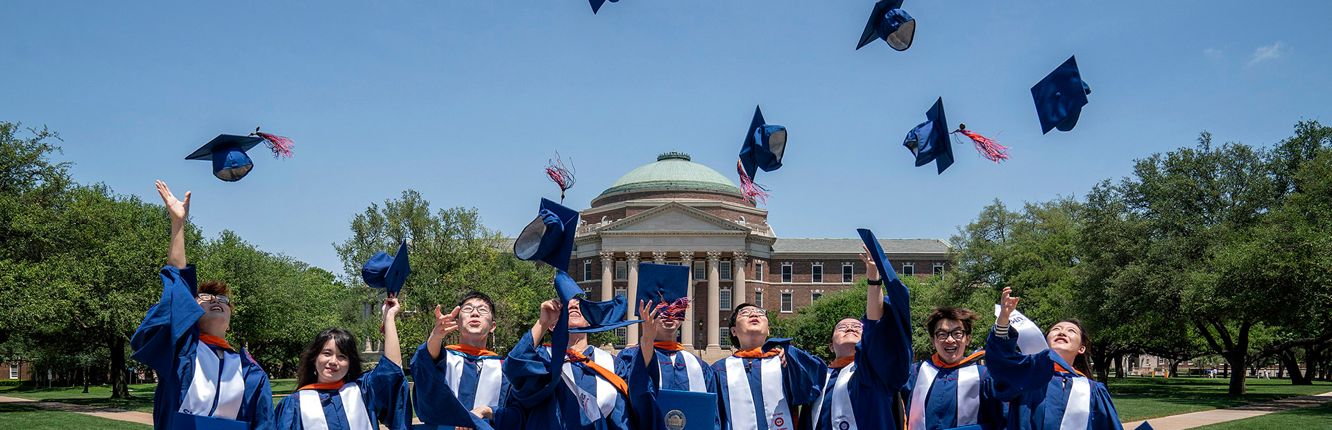 SMU Guildhall graduates toss caps at graduation