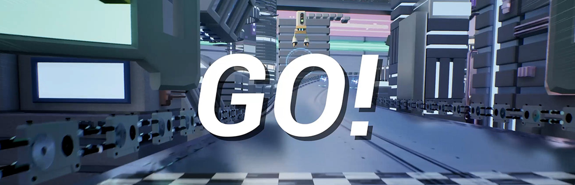 Screenshot of SMU Guildhall student game HardDriverz