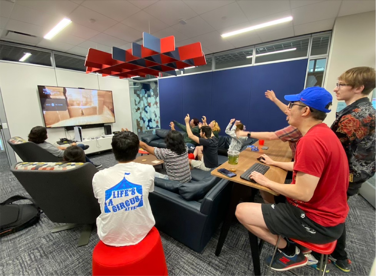 SMU Guildhall Game Lab includes a living room simulation for game testing.