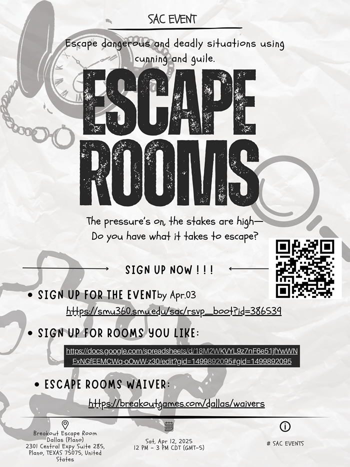 Escape Room Flyer