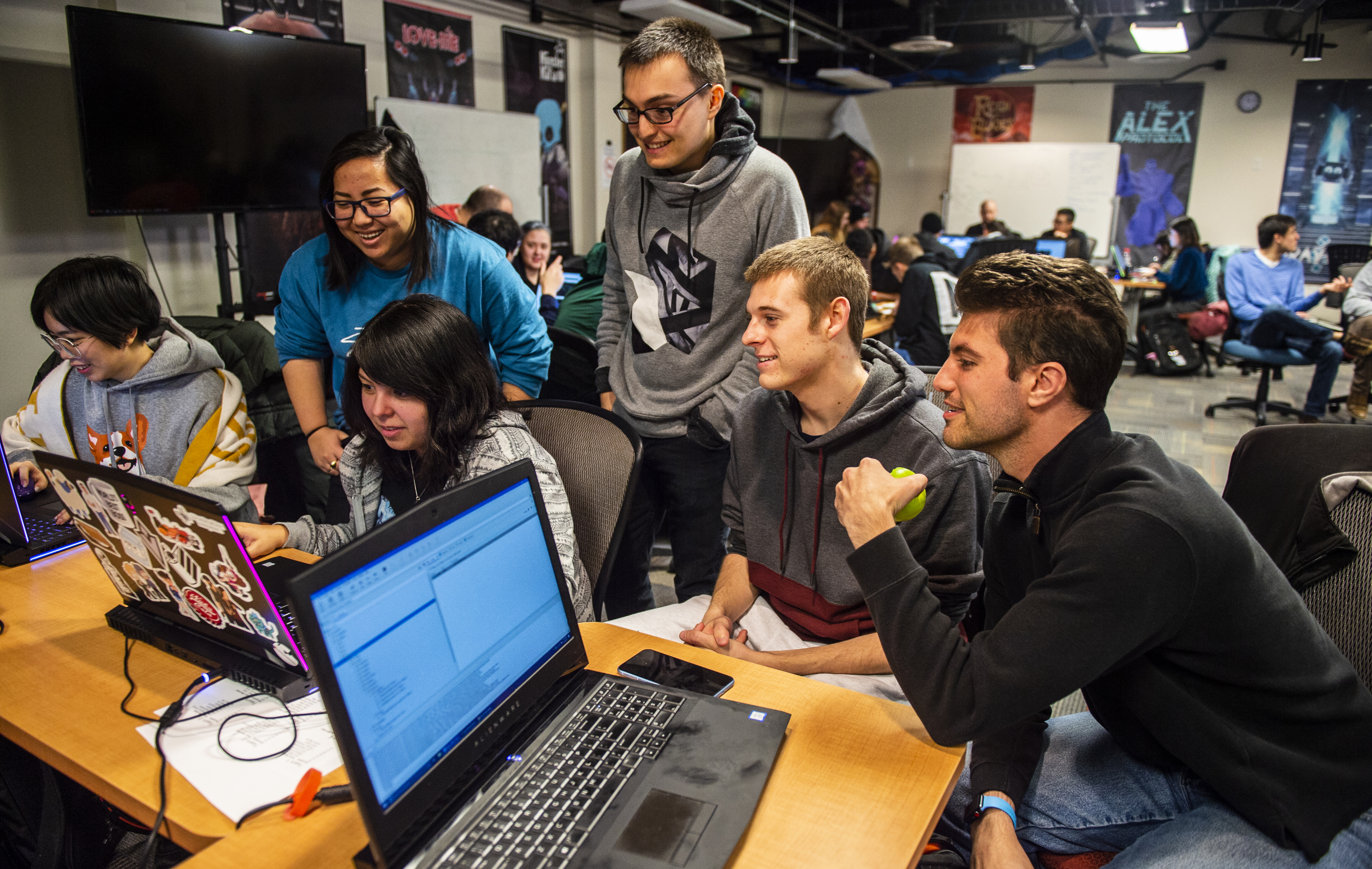 SMU Guildhall students in class