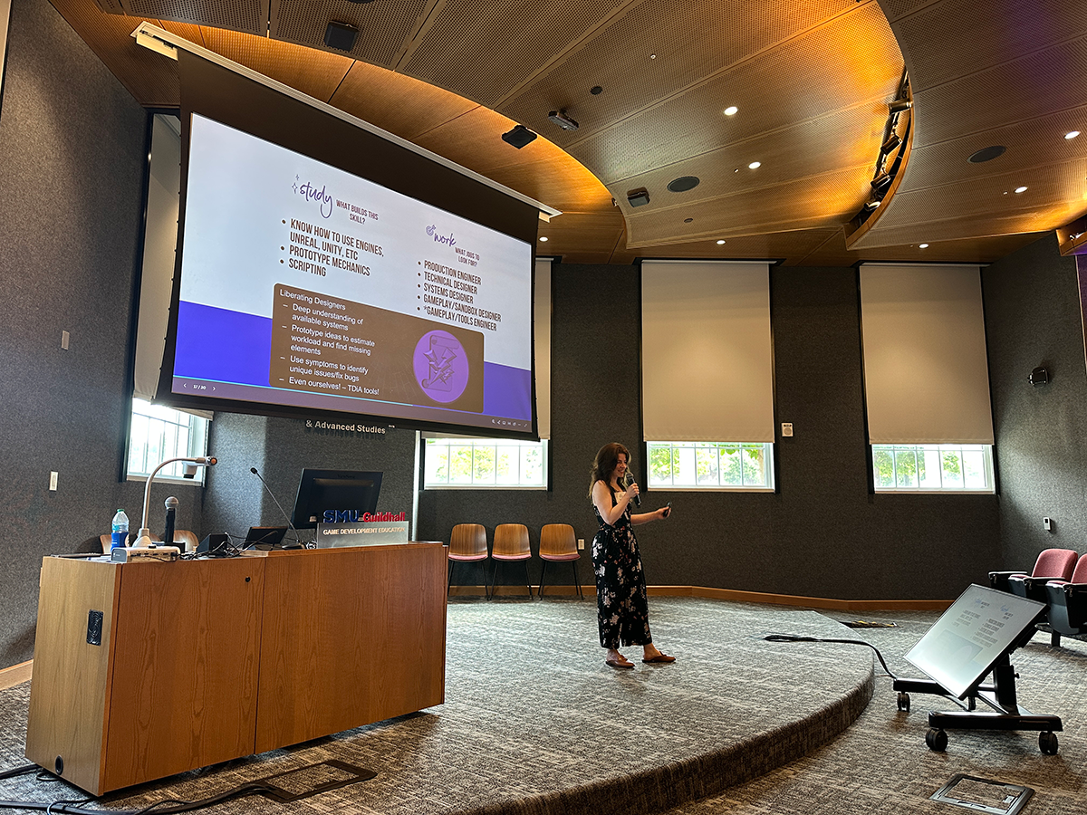 Keynote Speaker Jami Jeffcoat presents at SMU Guildhall