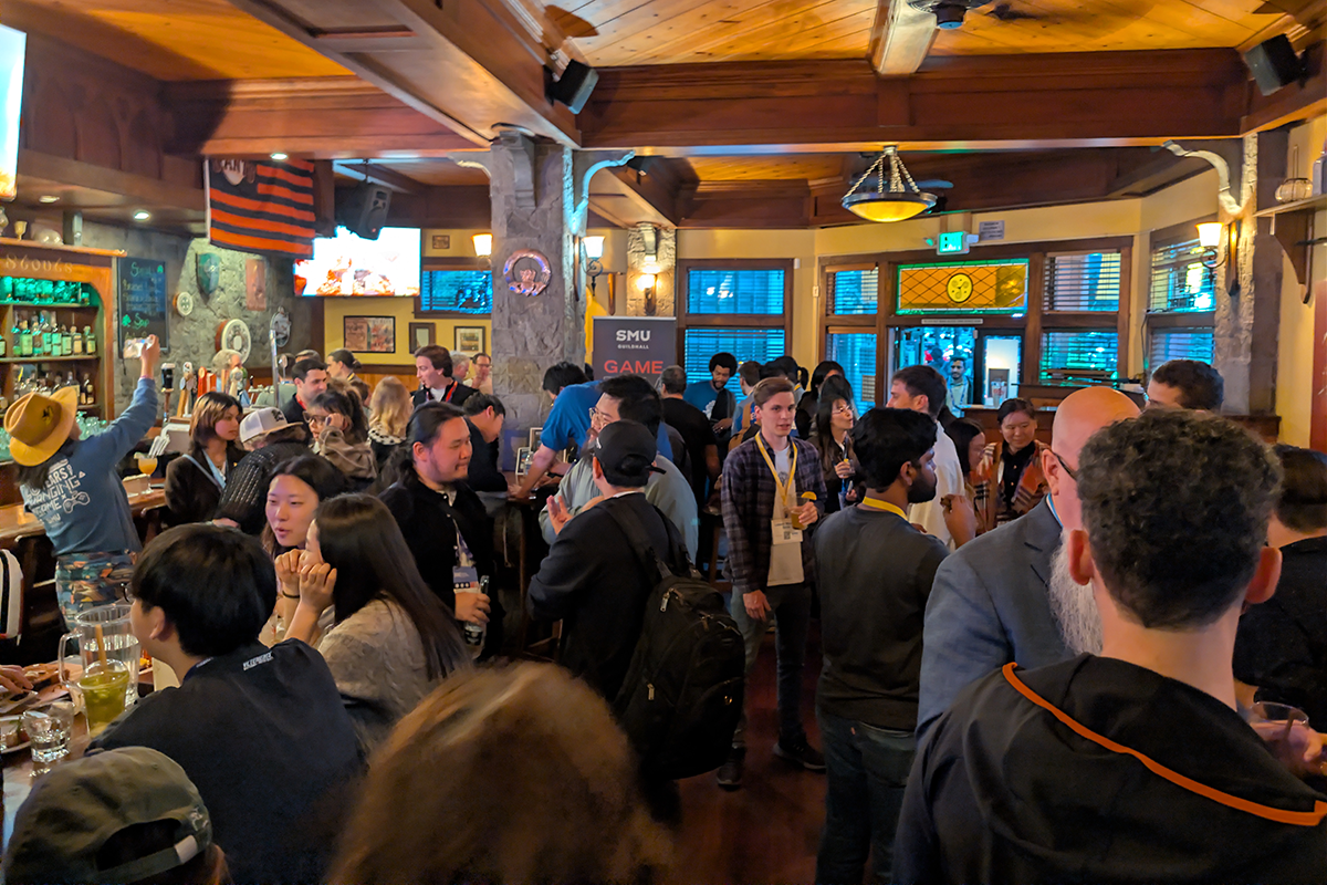 SMU Guildhall students, alumni, and industry networking at GDC 2026