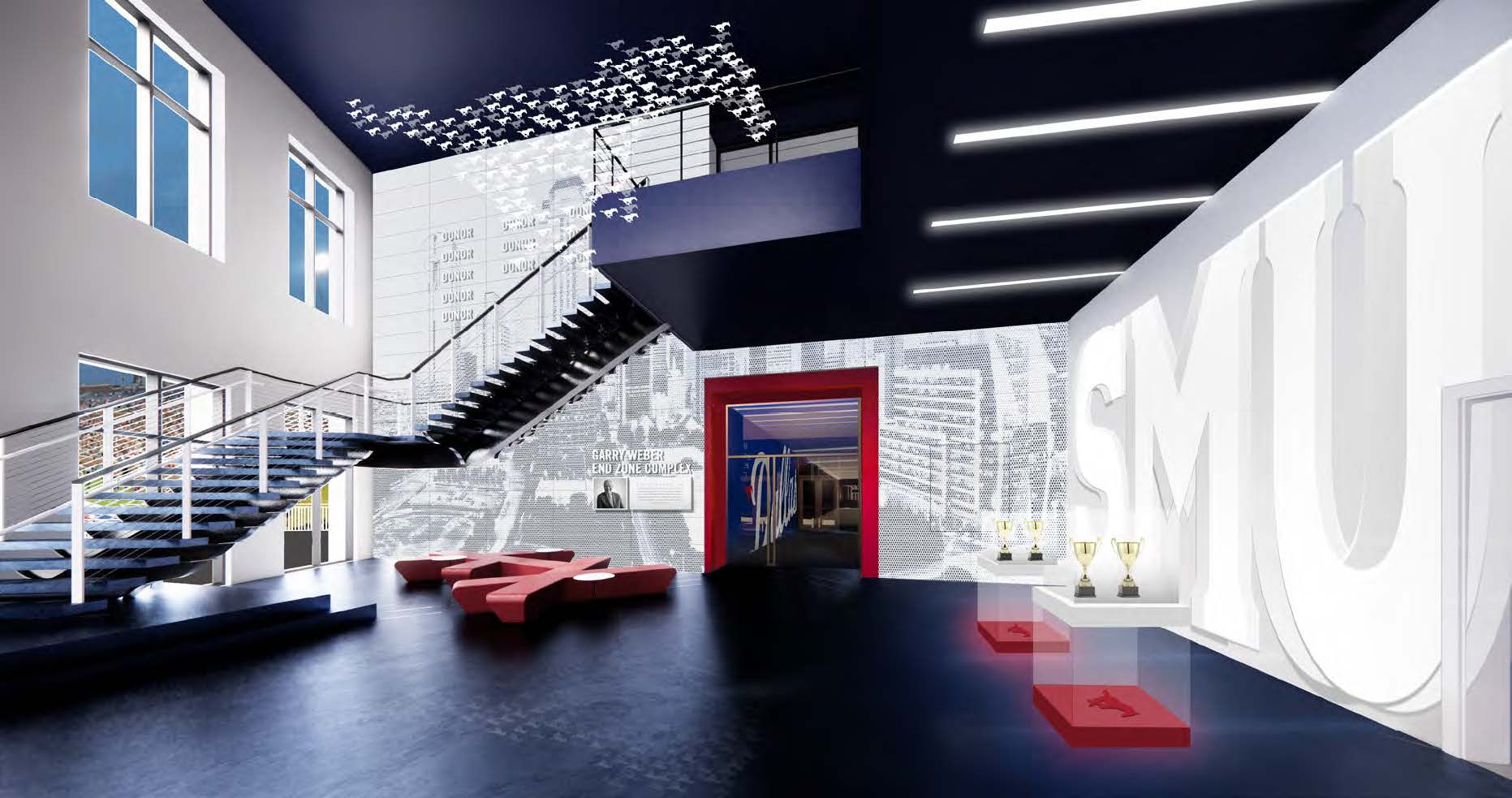 Conceptual rendering of the west atrium