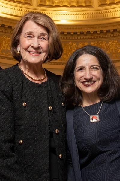 Gail Thomas ’58, founder of The Dallas Institute of Humanities and Culture, and Seemee Ali, director of The Dallas Institute of Humanities and Culture at SMU