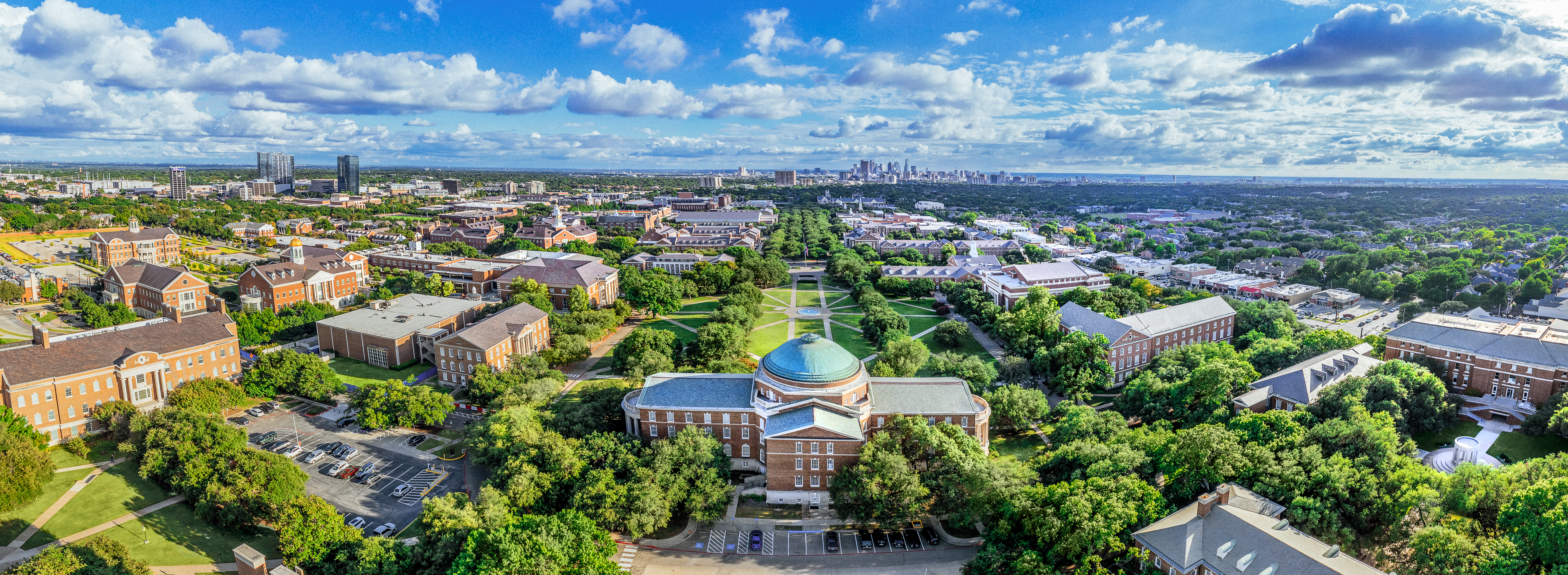 SMU Campus with Downtown
