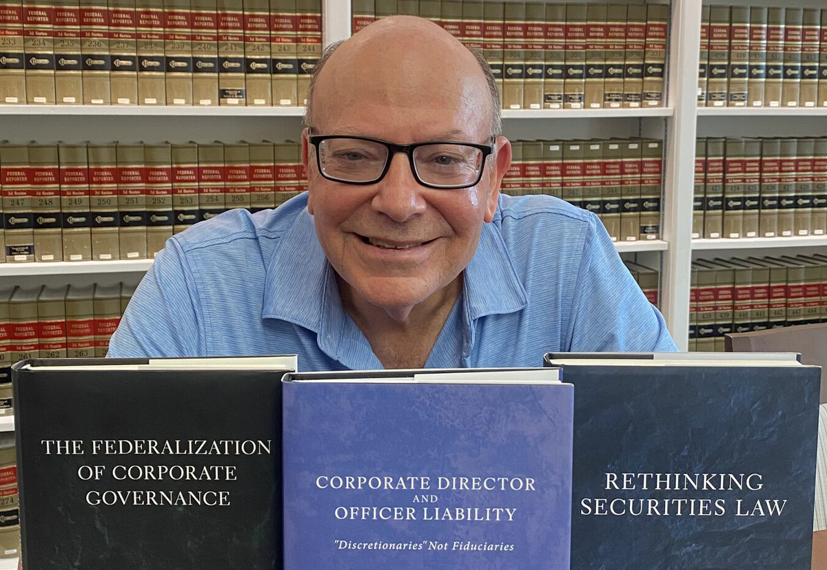 Professor Marc. Steinberg with books