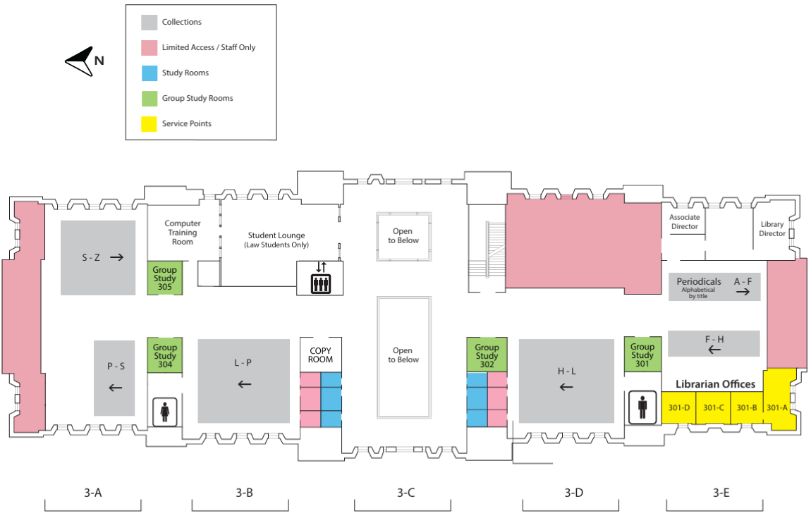 Underwood Third Floor Map 26