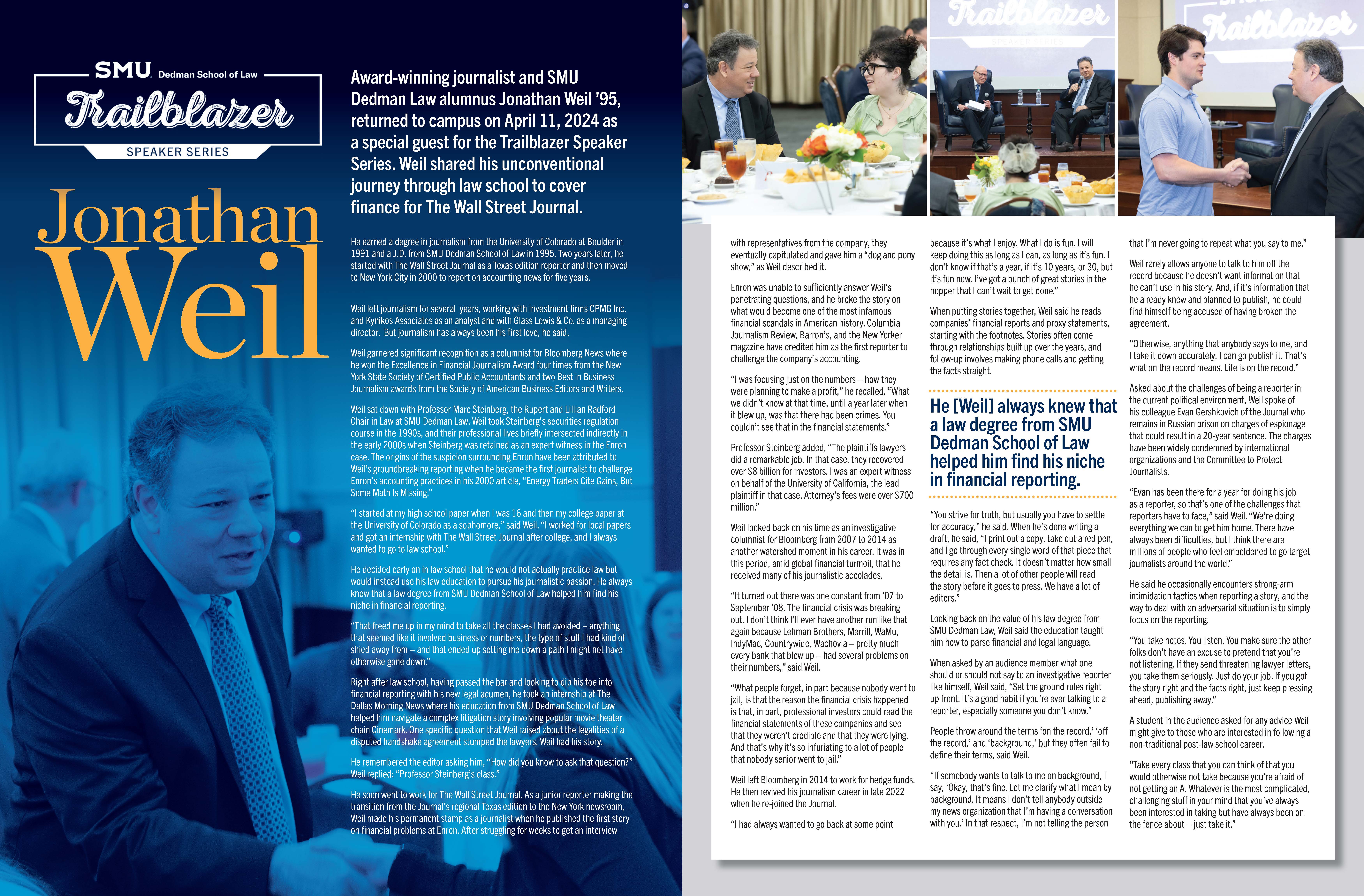 Trailblazer Series Jonathan Weil