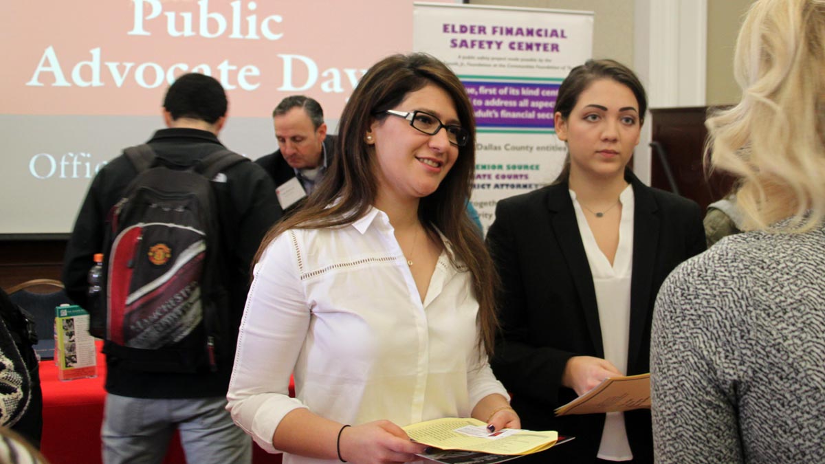 Students at Public Advocate Day