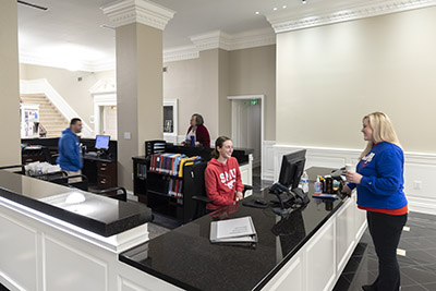 Bridwell Library main desk