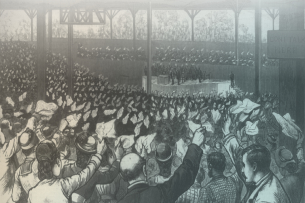 close up of cover art of a drawing of chataqua