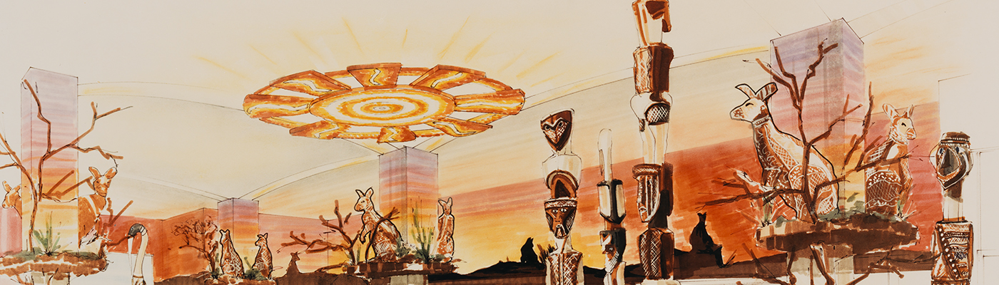 [Floor Display Design Sketch for Australian Fortnight]