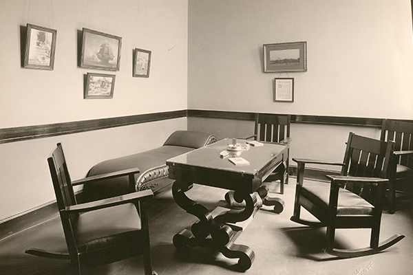 [Office in The Dallas Morning News building]