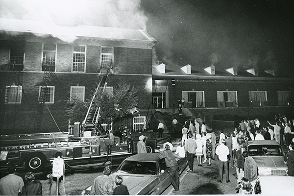 Fire at Umphrey Lee Student Center