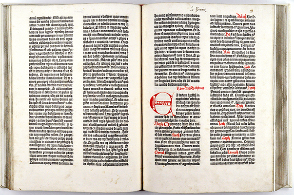 Bible. Latin. Vulgate. 1454. Biblia latina. 31 leaves.