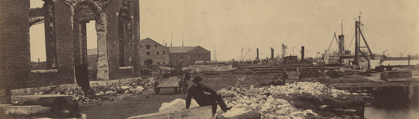Ruins of Norfolk Navy Yard, Virginia. December, 1864. No. 18.