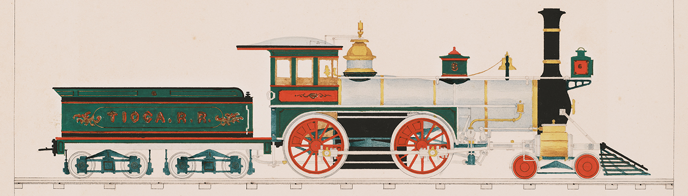 Baldwin Loco. Works, Tioga R.R., Blossburg, PA, 1870 [Engine 6]