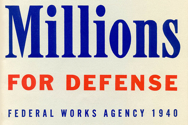 Millions for defense; "Emergency expenditures for national defense 1933-1940"