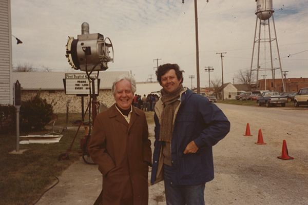 [Horton Foote and Bruce Beresford on Set of 'Tender Mercies']