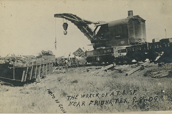 The Wreck of A.T. & S.F. Near Friona, Tex.