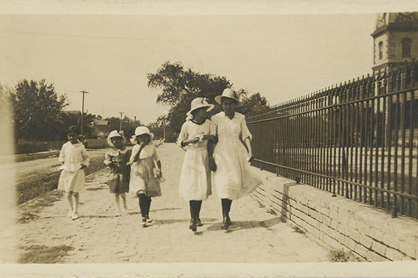 [Women and Children Walking]
