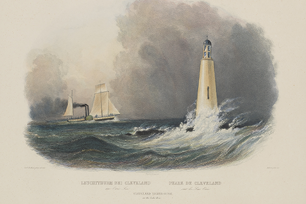 Cleveland Lighthouse on Lake Erie.
