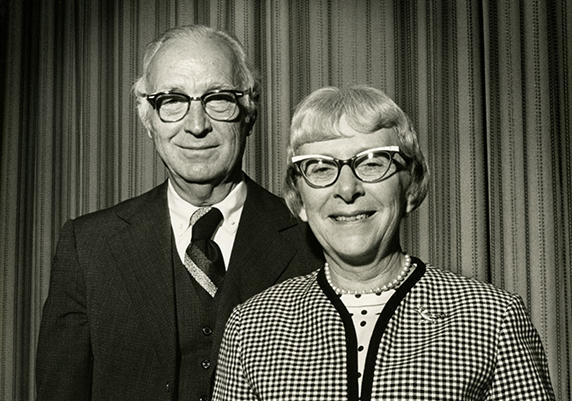Albert and Carla Outler at Southern Methodist University,