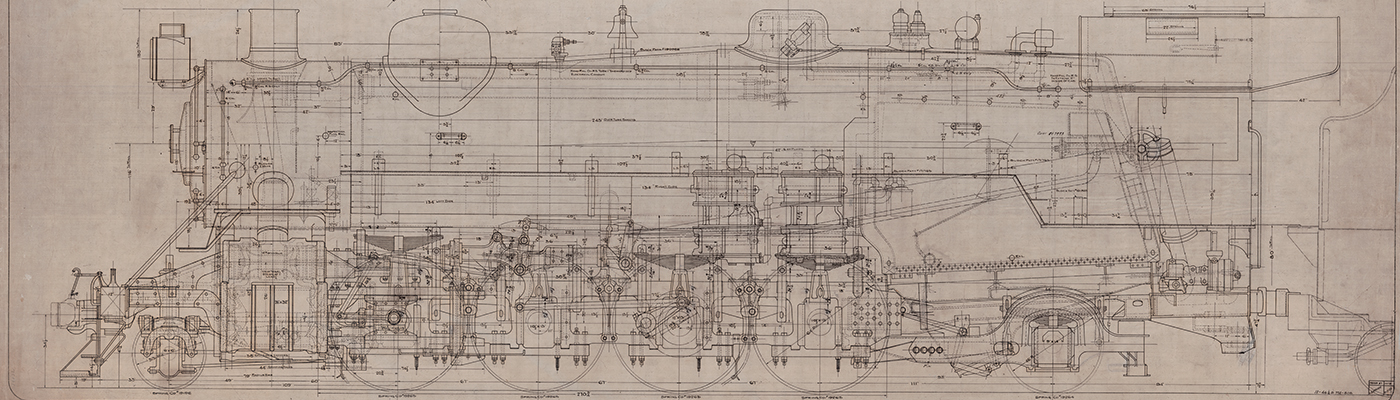 [Baltimore & Ohio, Locomotives 4450-4484, Erecting Card Drawing No. 10844]