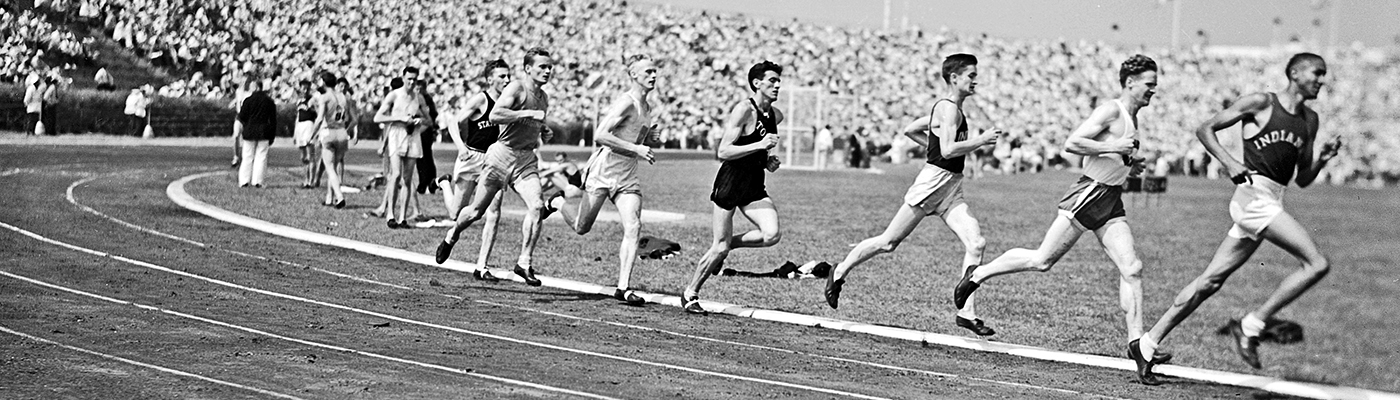 [Runners Competing at the 1936 Randall's Island Olympic Trials, New York, NY]