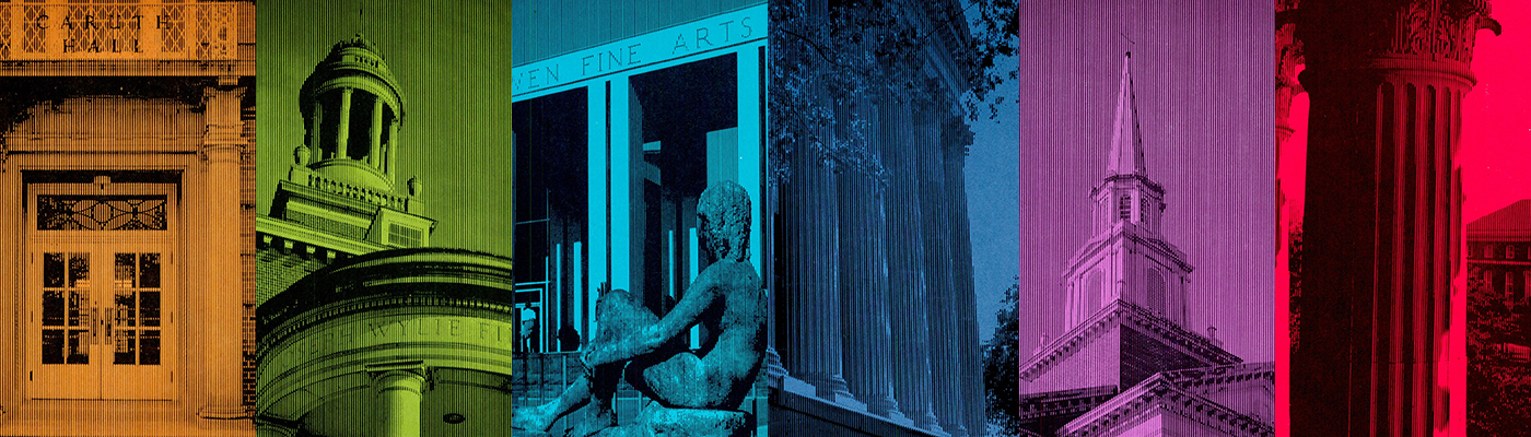 [Six Images from Covers of SMU Course Catalog Print Editions]