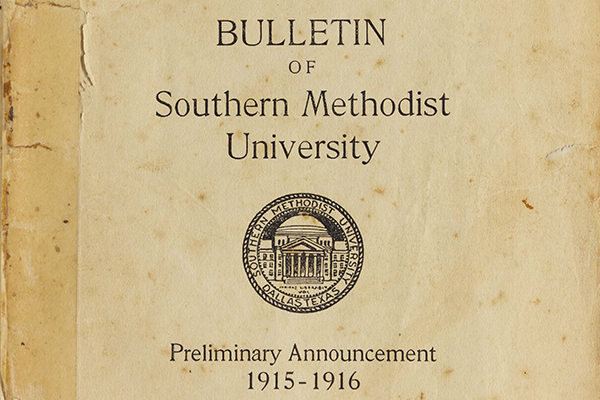Bulletin of Southern Methodist University. Preliminary Announcement 1915-1916.