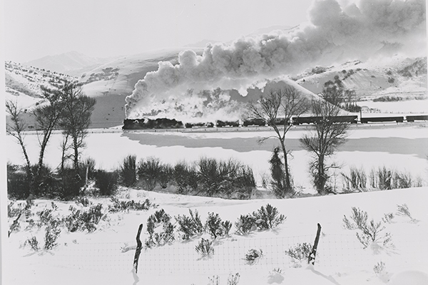 Spanish Fork Canyon- D&RGW Coal Train, five degrees below zero