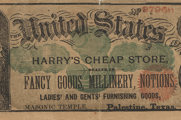 Harry's Cheap Store $3.00 (three dollars) private scrip