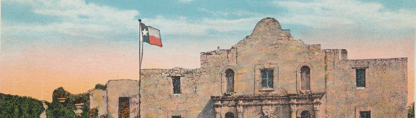 The Alamo, Showing Old Court Yard, San Antonio, Texas