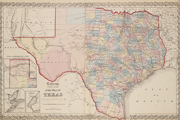 Colton's New Map of the State of Texas
