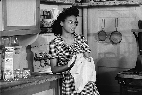 young woman in a kitchen from the 1947 film, Juke Joint 