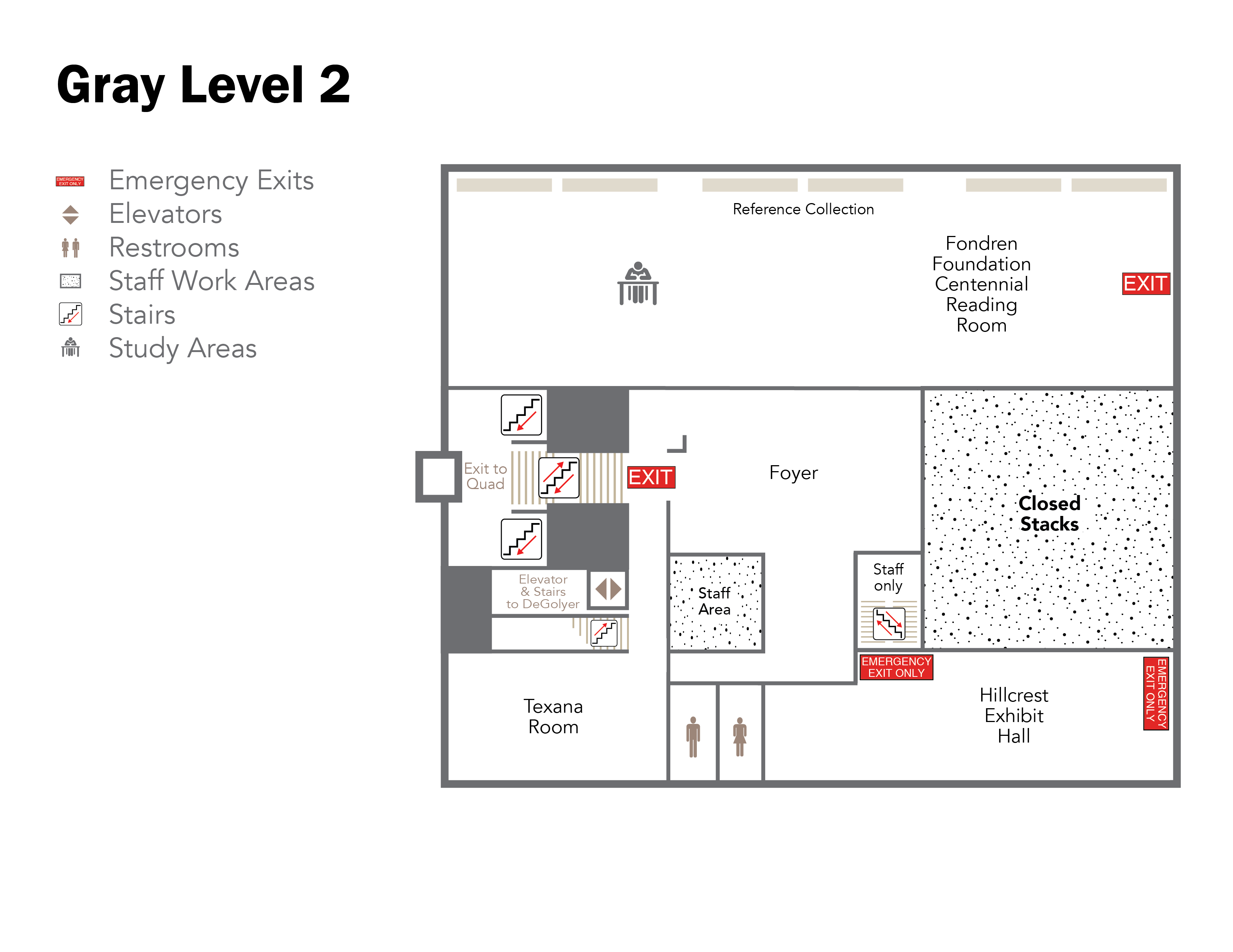 Fondren Library reading room