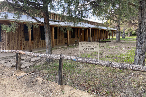 exterior of Fred Wendorf Information Commons