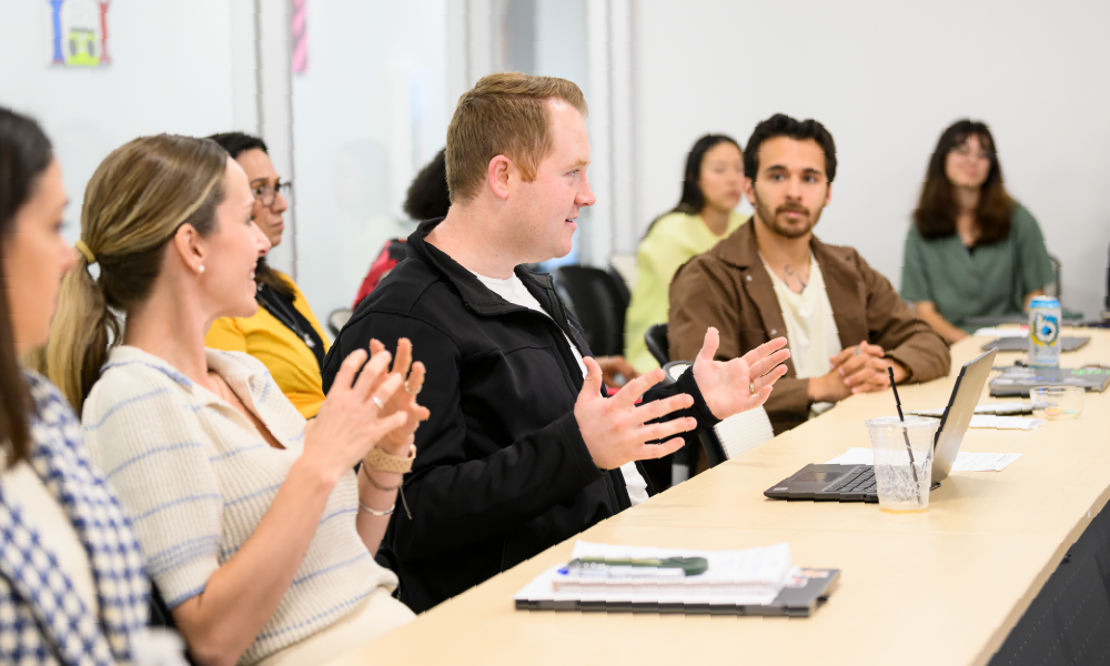 Students in the M.A. in design and innovation program at SMU collaborate to solve real-world problems.