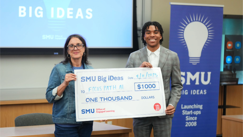 SMU computer science student Travis Pryor launches Focus Path AI to support focus and productivity for students with learning differences.