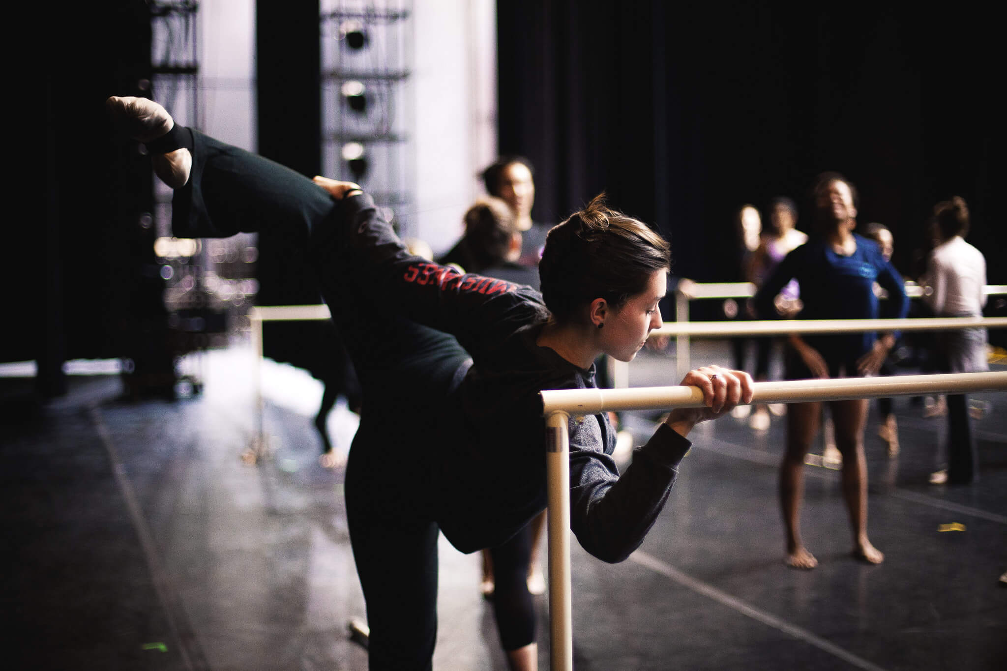 dancers rehearsing