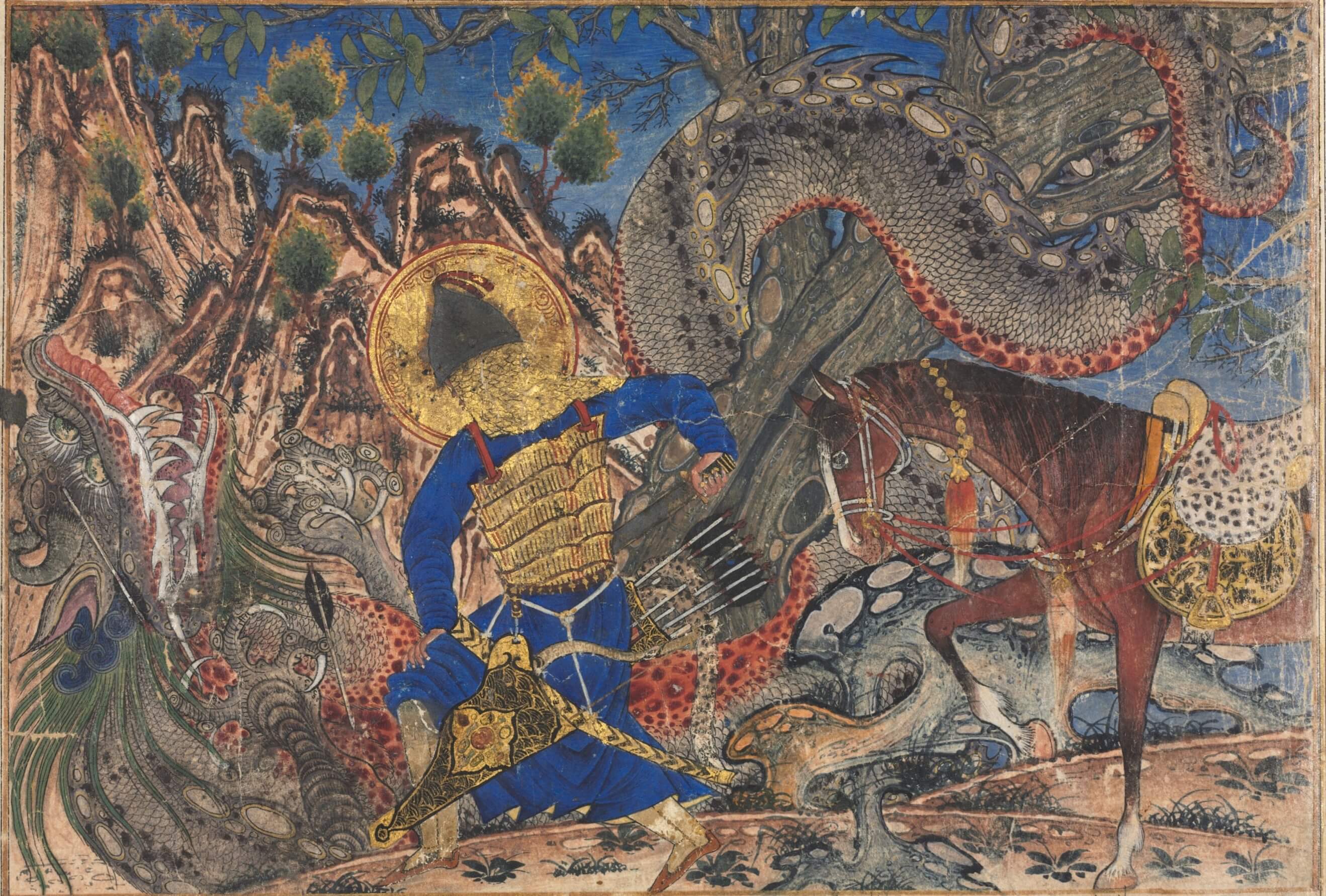 ARHS-1351-Bahram-Gur-Slays-a-Dragon