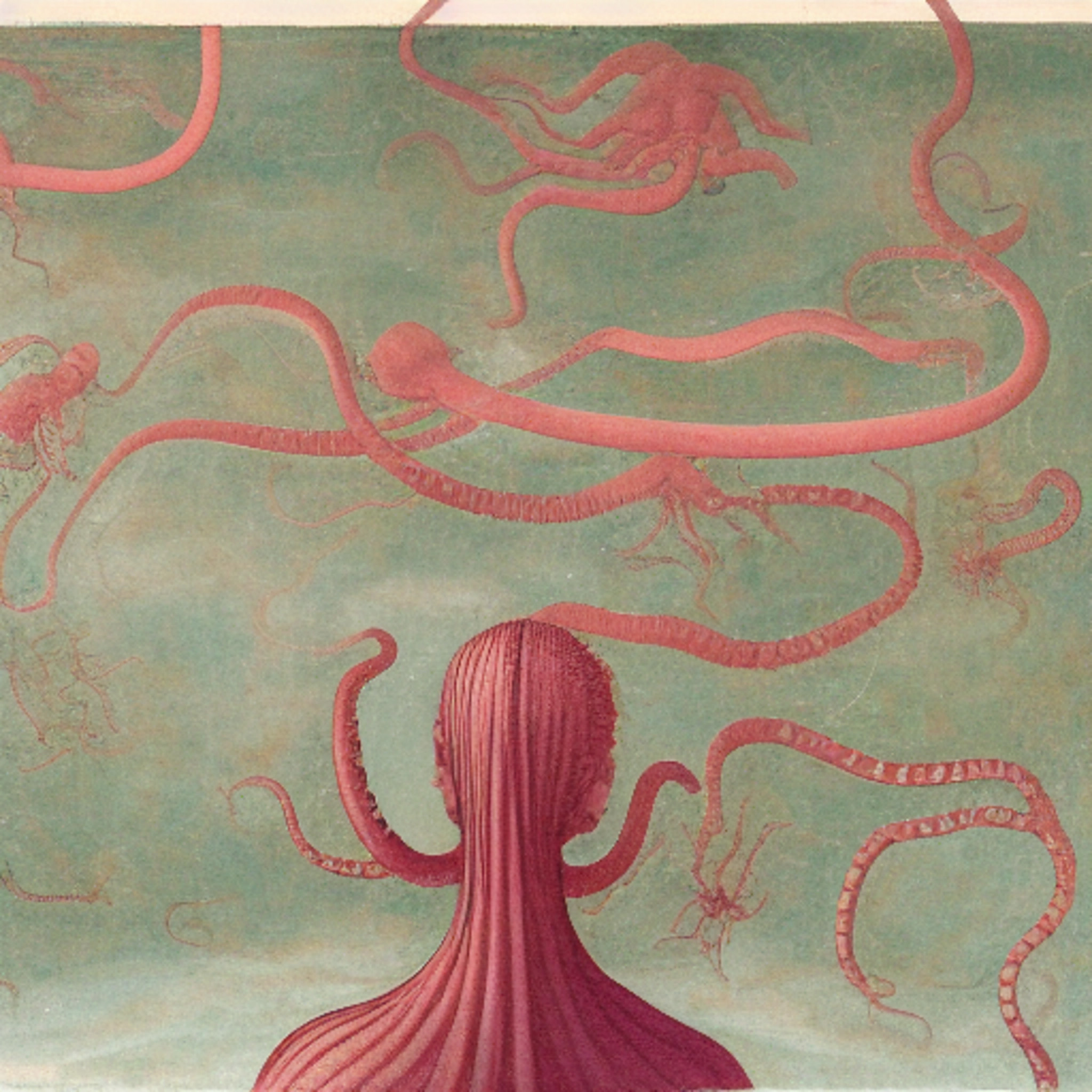 Artwork from Ira Greenberg's genesis project on his new AI art platform.