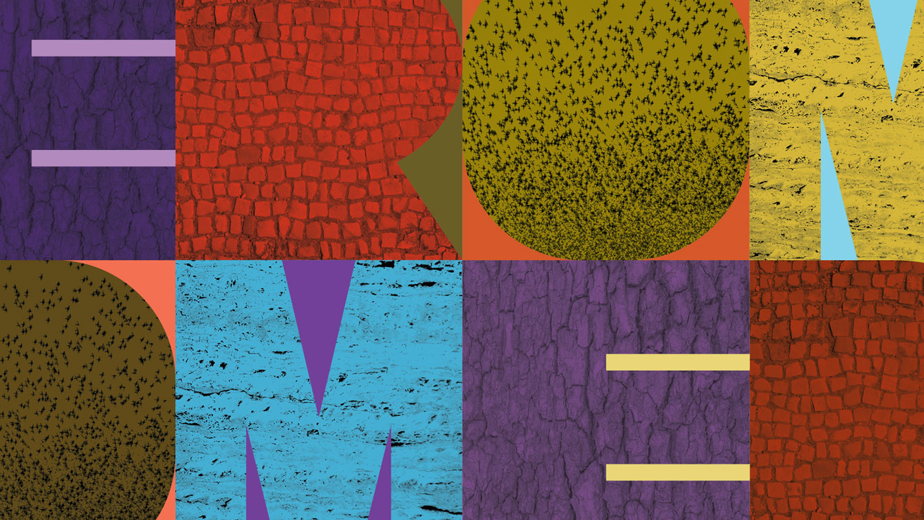 The colorful Rome Prize logo.