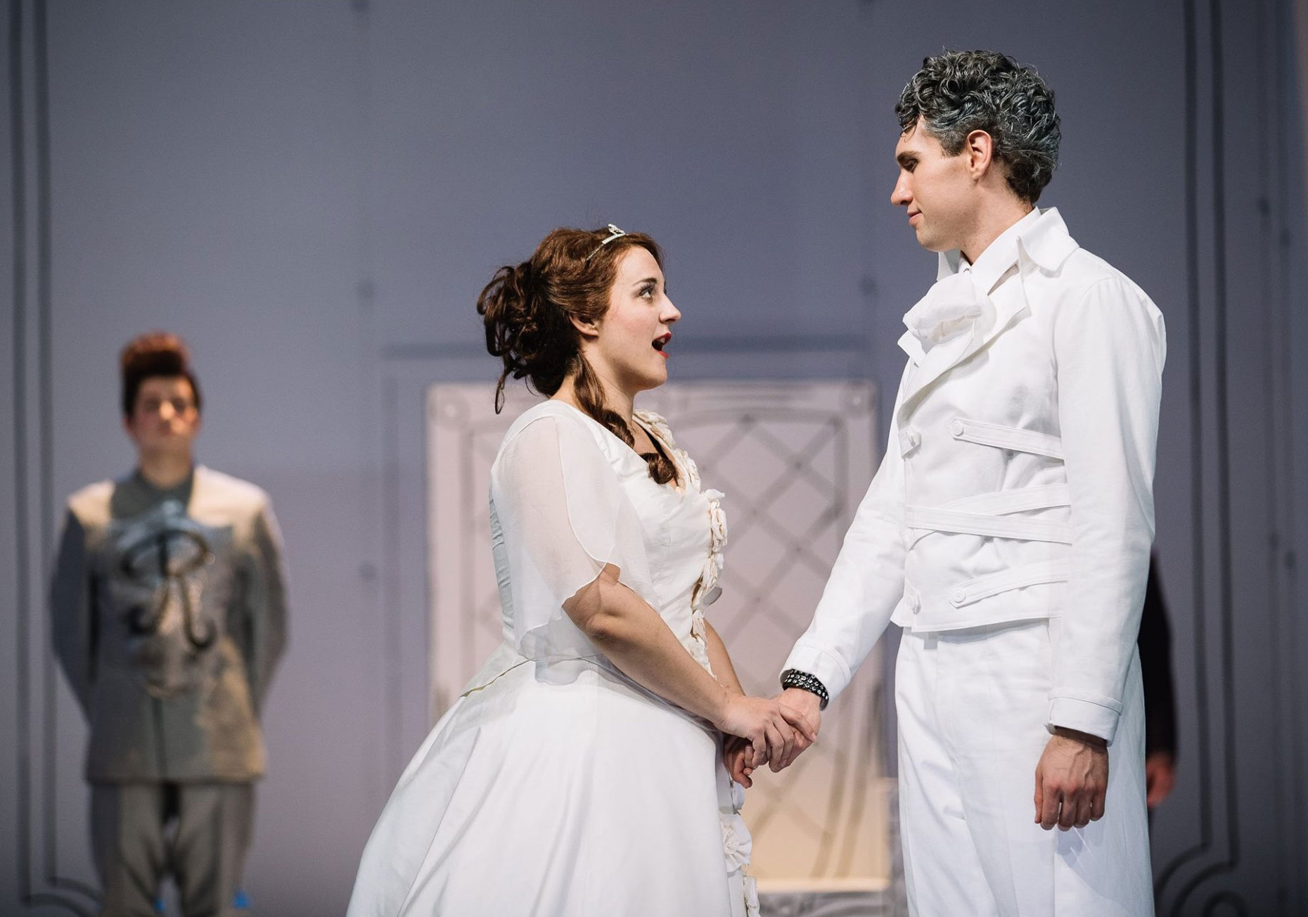 Music alum Paul Kroeger performs in La Cenerentola opera at Landestheater Coburg in 2018.