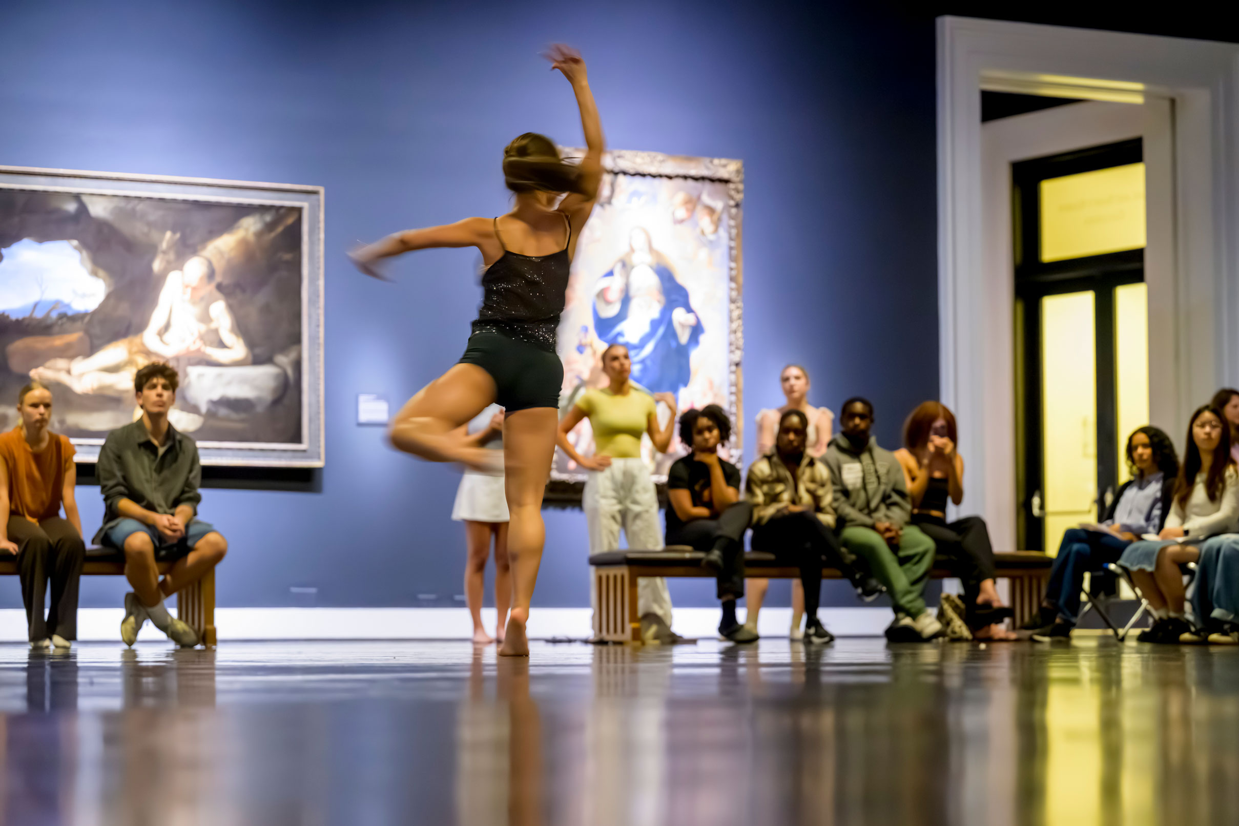 Division of Dance students perform in the Meadows Museum gallery