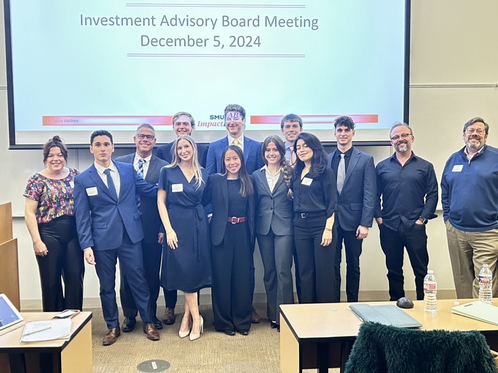 Group photo of the fall 2024 Social Impact Lab Investment Committee