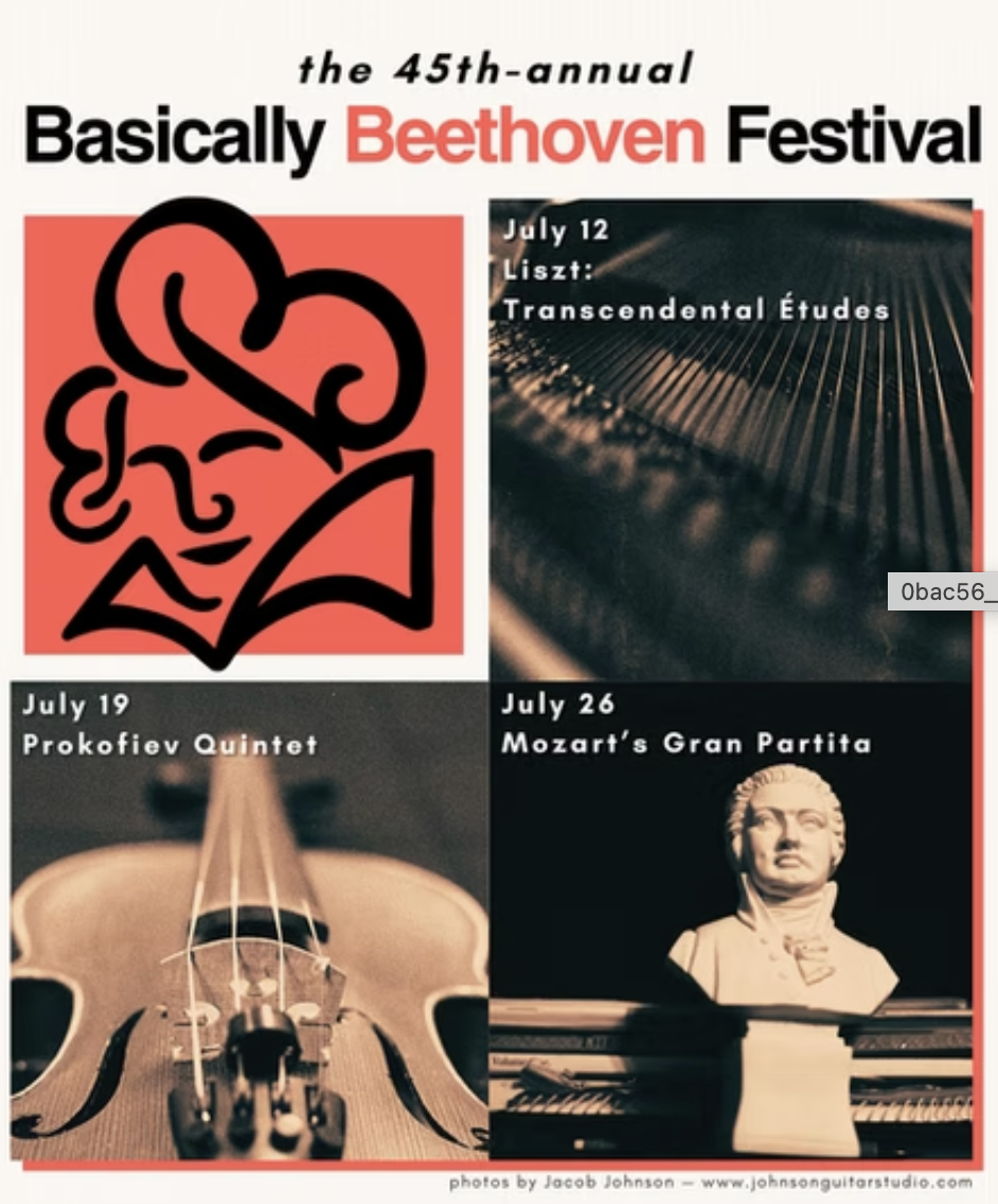 Poster promoting the 2026 Basically Beethoven Festival